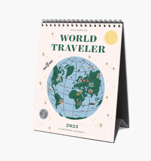 2023 World Traveler Desk Calendar