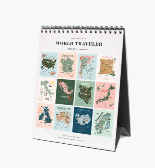 2023 World Traveler Desk Calendar