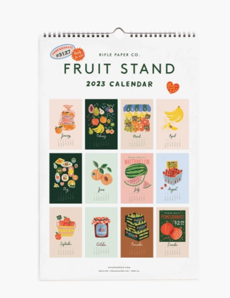 2023 Fruit Stand Wall Calendar