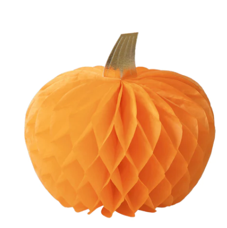 Honeycomb Pumpkins Set of 10