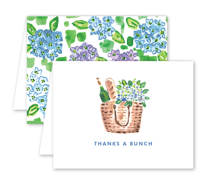 Nantucket Hydrangeas Thank You Card