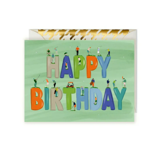 Happy Birthday Golf Letters