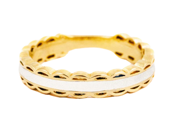 Scalloped Ring | Pearl | 6