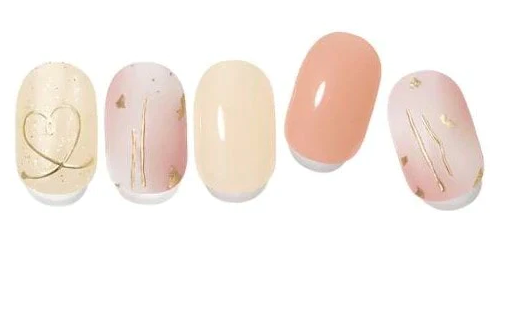 Gel Nail Wraps | Heart Sunset