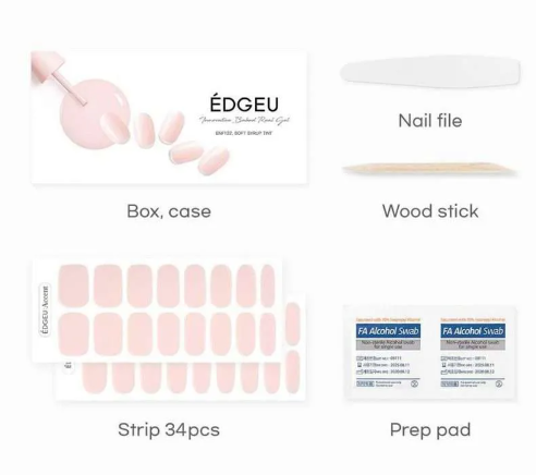 Gel Nail Wraps | Soft Syrup Tint