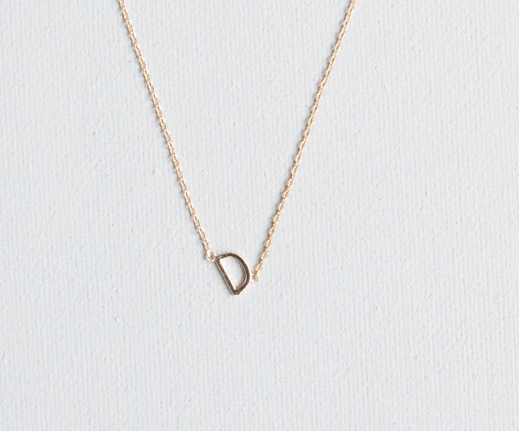 Gold Luxe Initial Necklace
