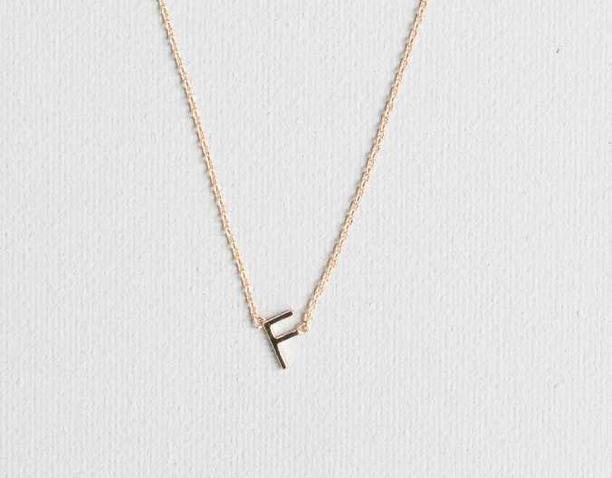 Gold Luxe Initial Necklace