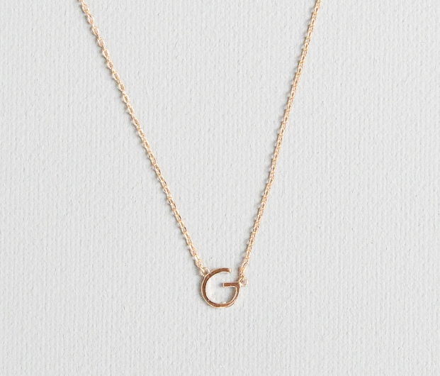 Gold Luxe Initial Necklace