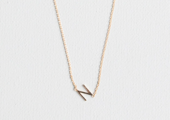 Gold Luxe Initial Necklace