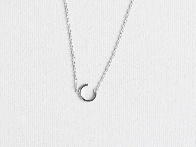 Silver Luxe Initial Necklace