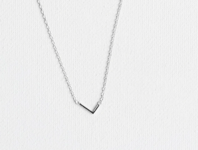 Silver Luxe Initial Necklace