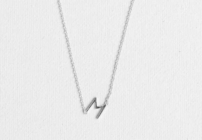 Silver Luxe Initial Necklace
