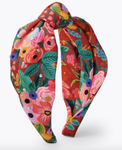 Knotted Headband | Garden Party Rust Embellished