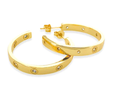 CZ Hoop Earrings