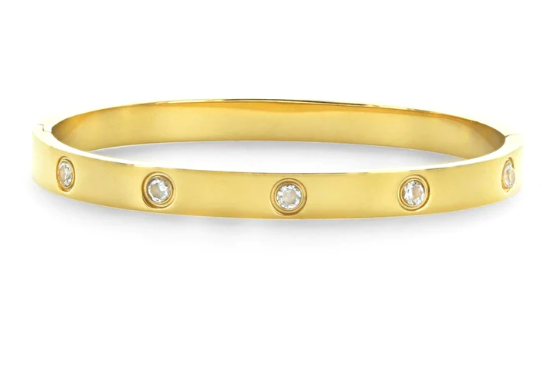 Bangle With CZ Stones