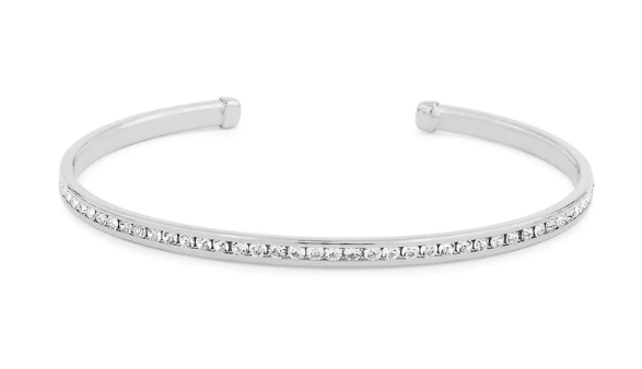 Birthstone Cuff | April (Syn Diamond)