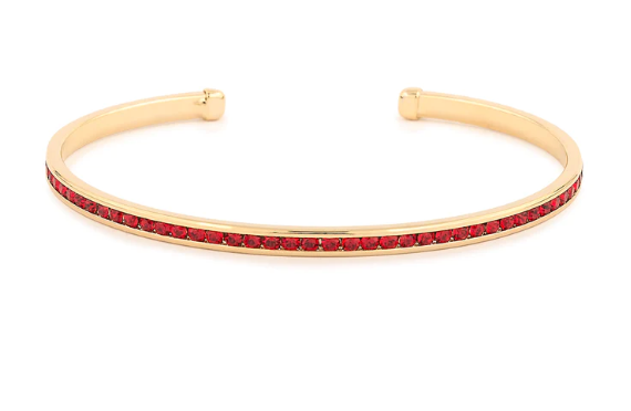 Birthstone Cuff | July (Ruby)