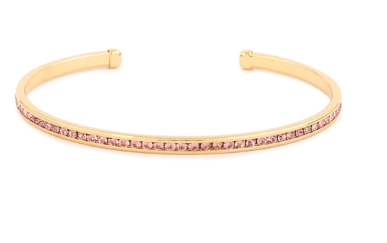 Birthstone Cuff | October (Pink Tourmaline)