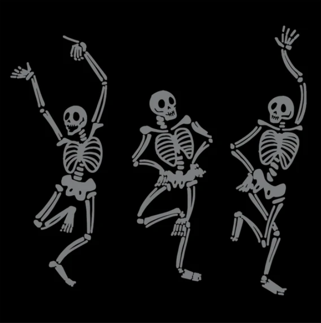 Skeleton Dance Cocktail Napkin