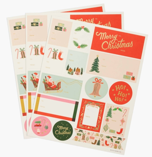 Holiday Stickers and Labels  | Deck the Halls