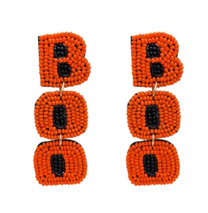BOO Beaded Earrings