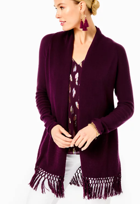 Tatum Cardigan | Cherry Ganache