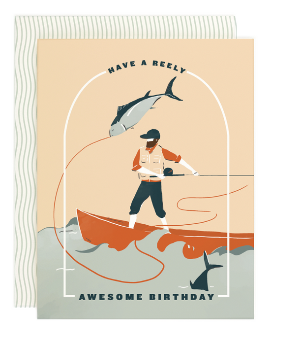 Reely Awesome Birthday Card