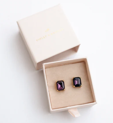 Everlyn Earrings | Amethsyt