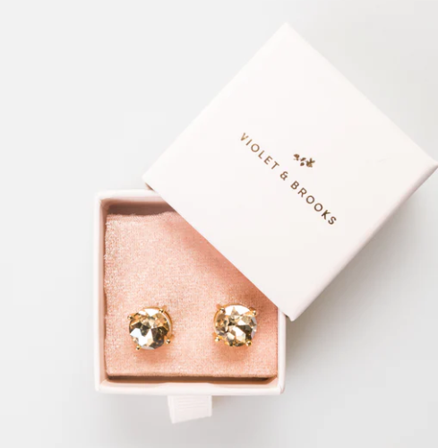 Casey Earrings | Crystal