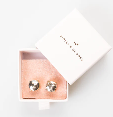 Casey Earrings | Crystal