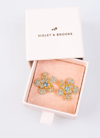 Flower Earring | Aqua