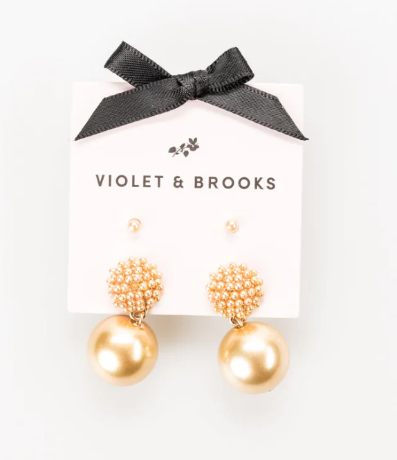 Blair Pearl Earring Duet | Gold