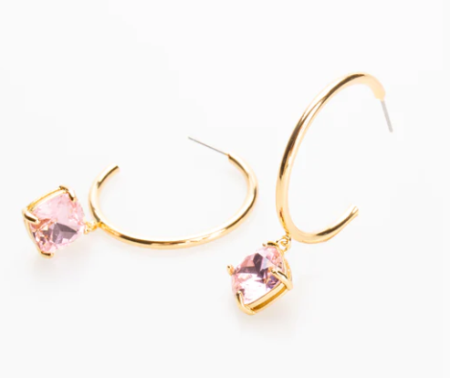 Skylar Hoop | Light Rose
