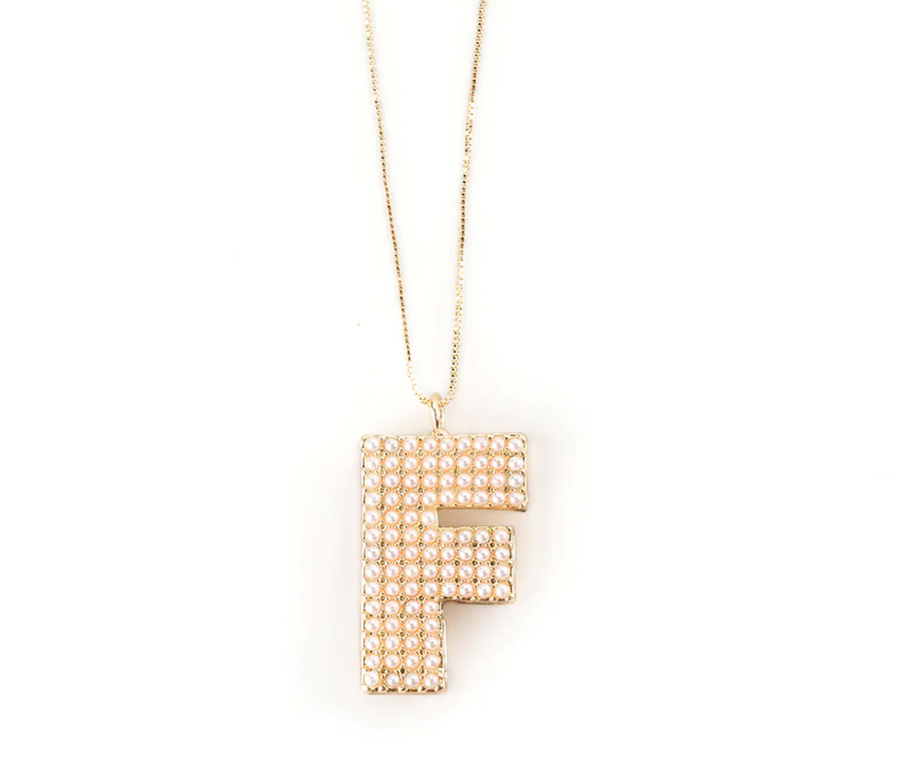 Pearl Initial Necklace