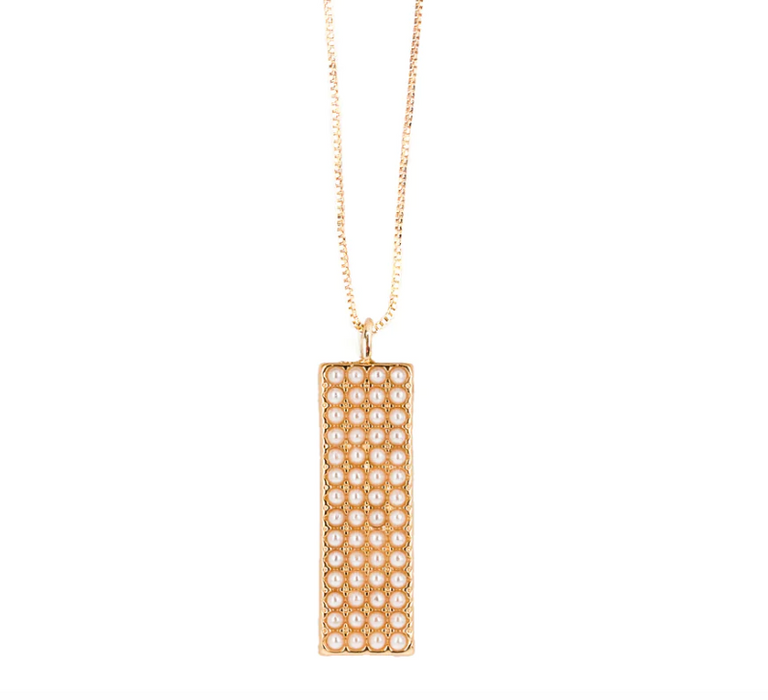 Pearl Initial Necklace