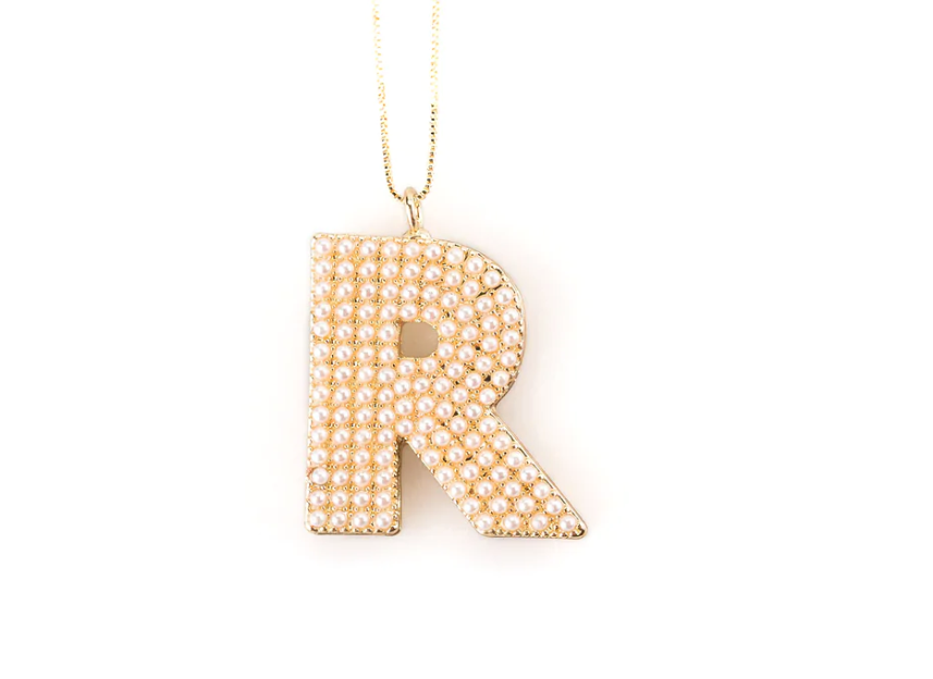 Pearl Initial Necklace