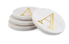 Marble Initial Coasters