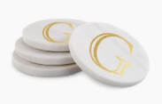 Marble Initial Coasters