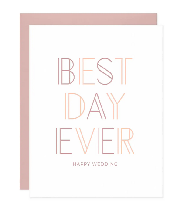 Best Day Ever Wedding Card