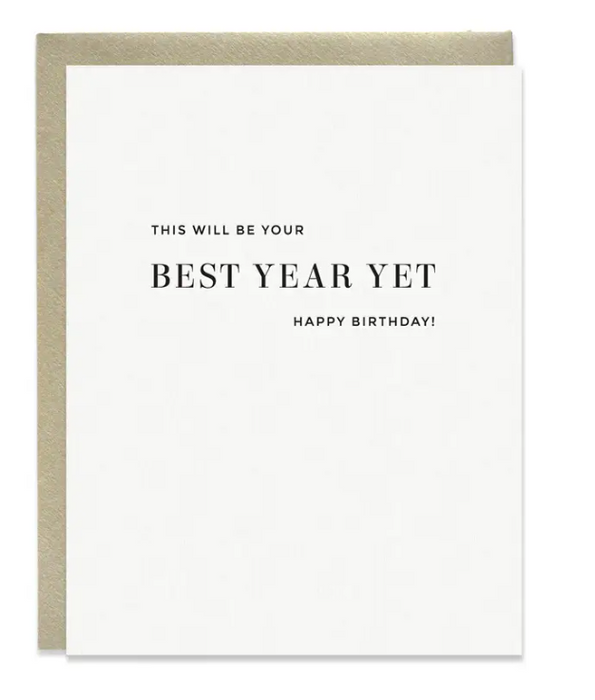 Best Year Yet Birthday Card