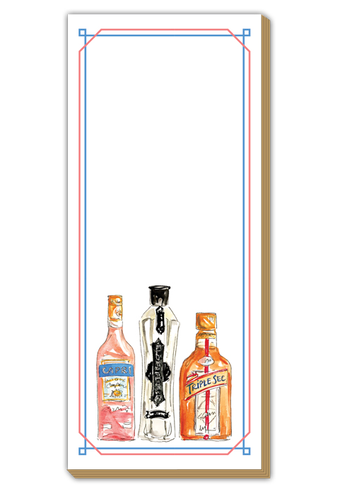Liqueur Bottles Luxe Notepad