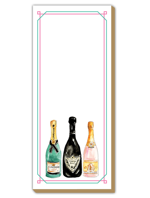 Champagne Bottles Luxe Notepad