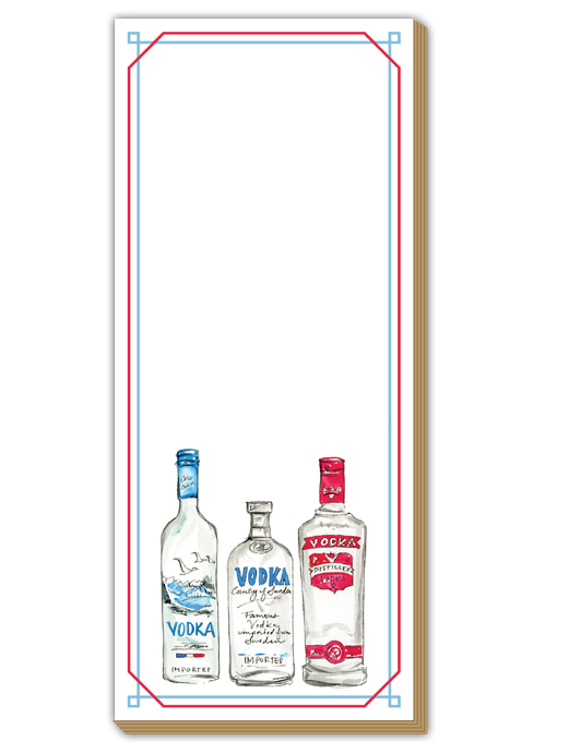 Vodka Bottles Luxe Notepad