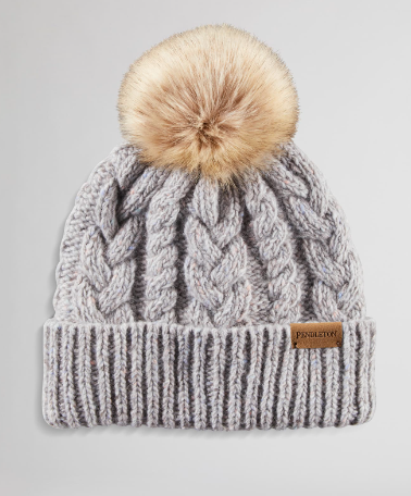 Cable Knit Hat | Grey