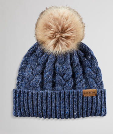 Cable Knit Hat | Denim