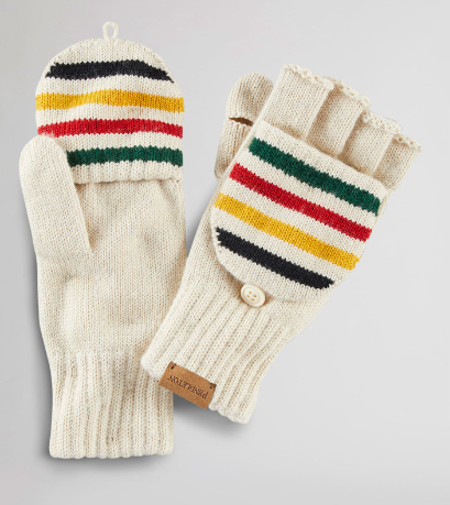 Knit Convertible Mittens | Glacier Stripe