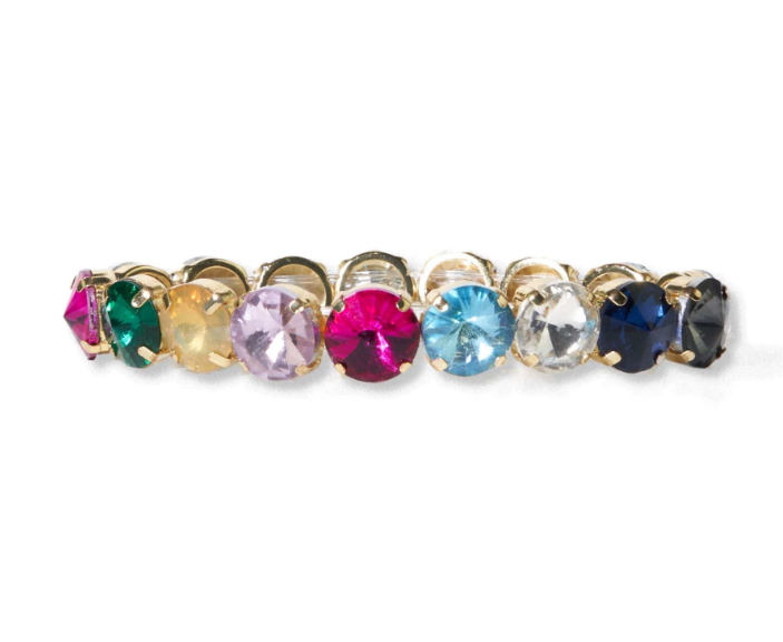 Round Crystal Bracelet | Rainbow (PMBR0101)