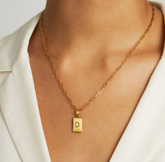 Initial Pendant - D