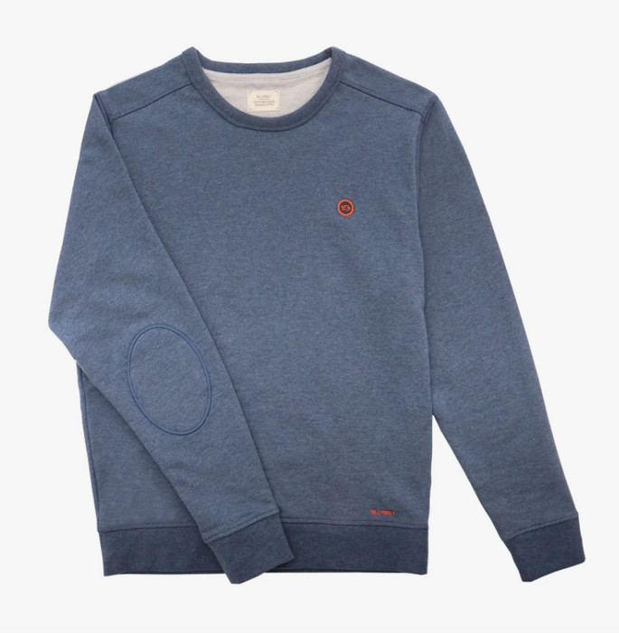 Organic Cotton Sweatshirt | Mottled Navy