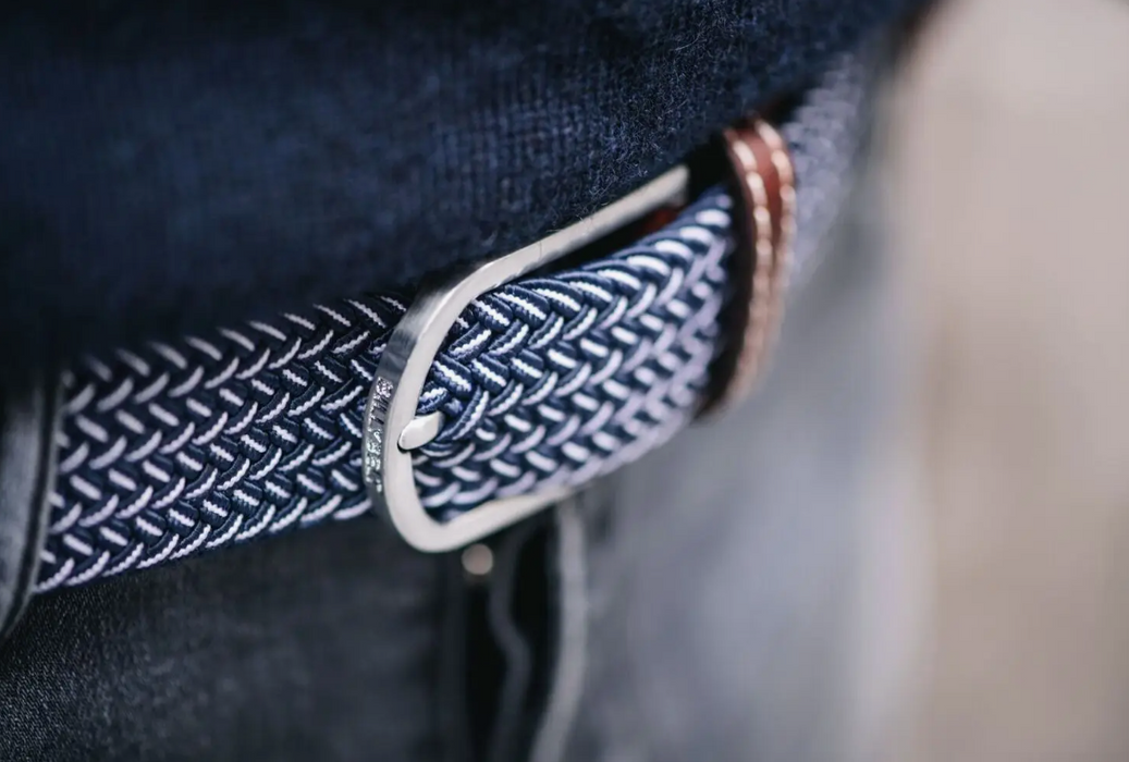 Bogota Two Tone Woven Elastic Belt